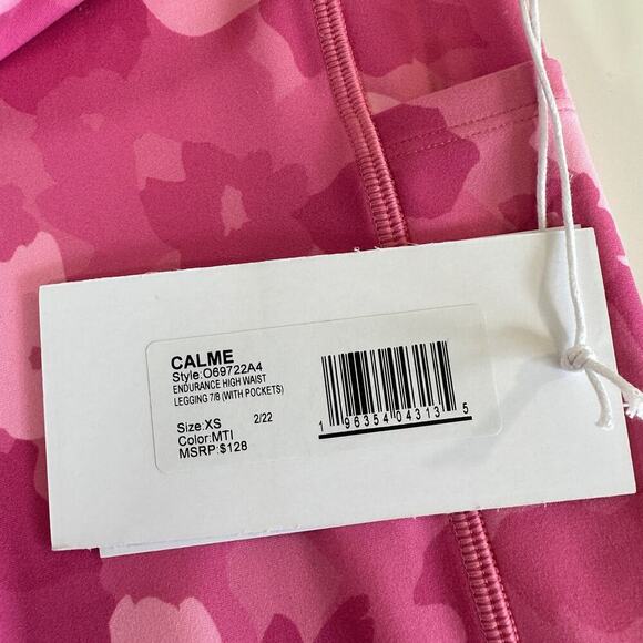 Johnny Was Calme NEW Pink Camo XS Legging Tank Set Women's Athletic Wear Workout - Picture 10 of 14